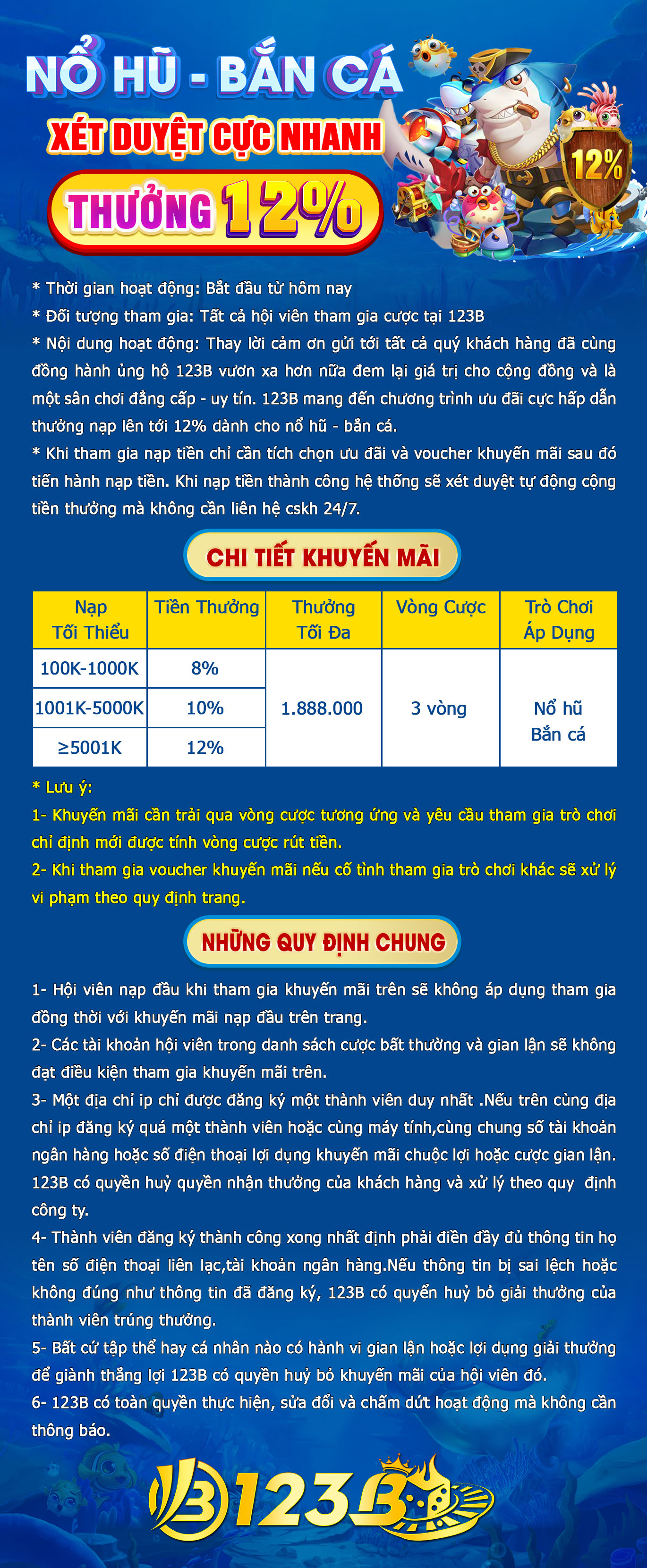TẶNG 12% TỰ ĐỘNG