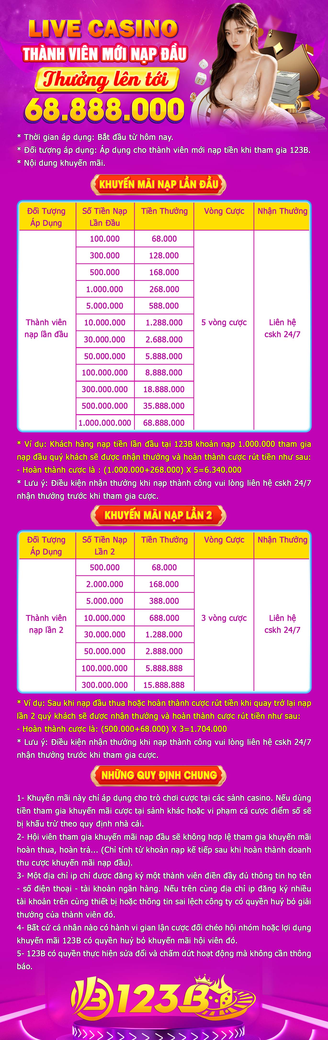 THƯỞNG LÊN TỚI 68.888.00